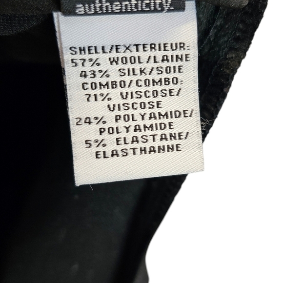 DVF Mae Mikado Leopard Pencil Skirt Wool & Silk Blend Size 10 Women's Black Knit - Picture 12 of 13